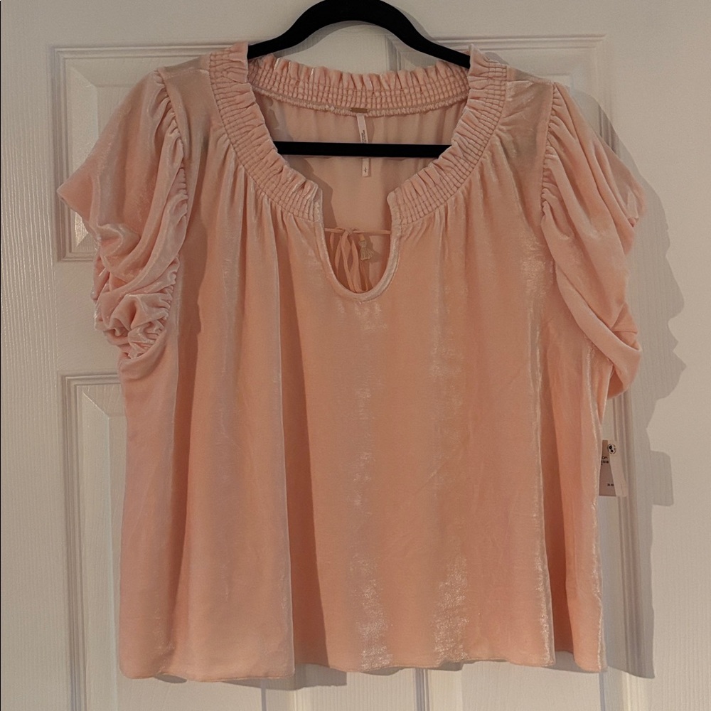 Free People Soft Peach Top